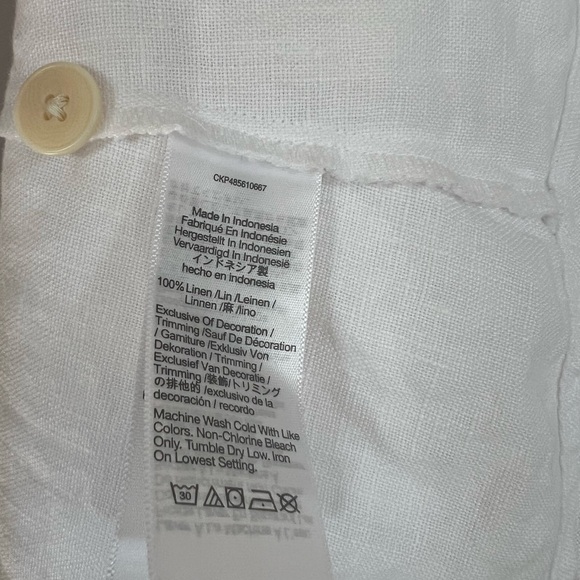 NWT Madewell Cassie Button-Front Midi Dress in Linen - S/M - Picture 8 of 12